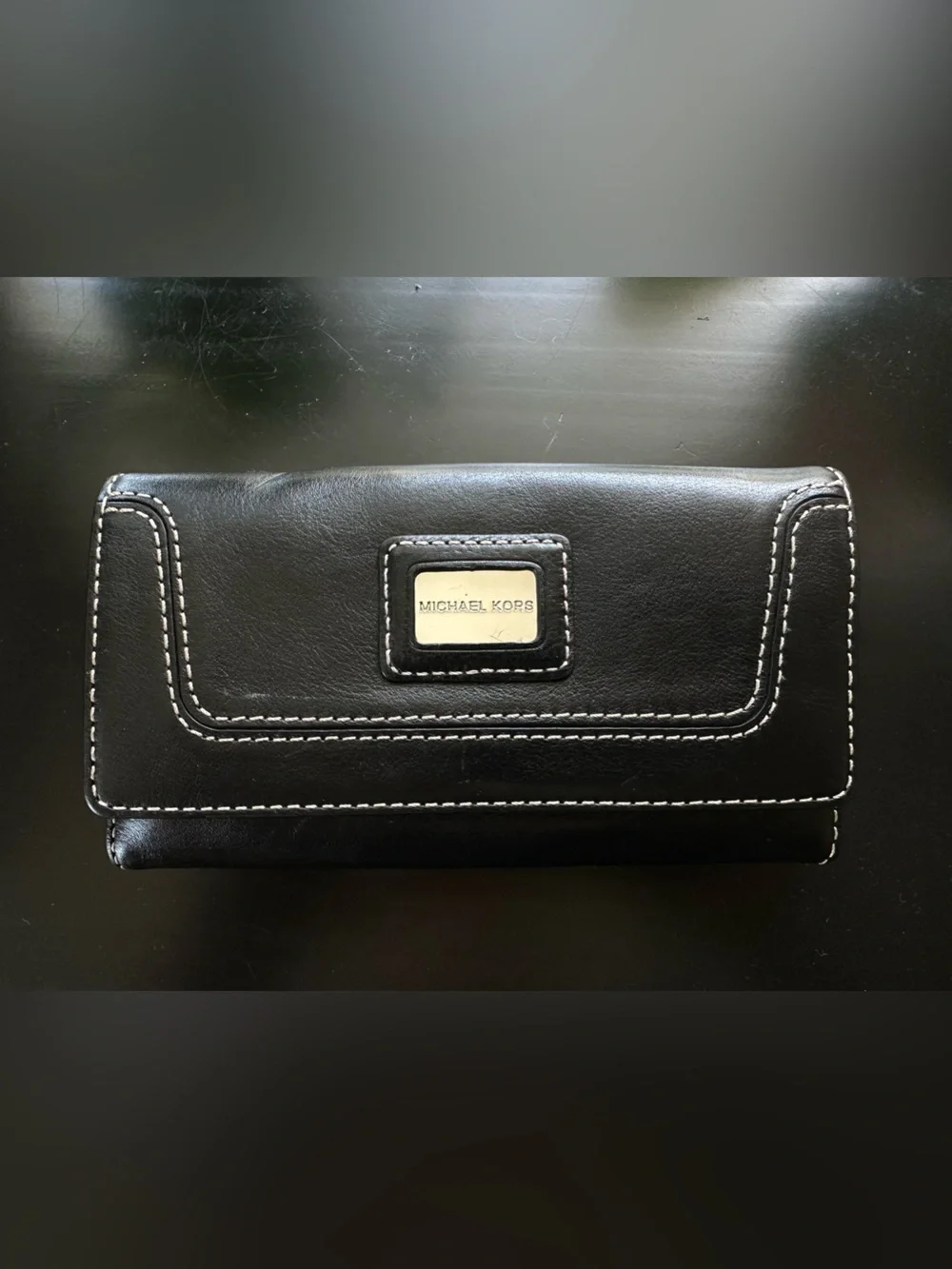 MICHAEL KORS Brookville Black Carryall Wallet